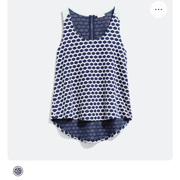 Pomelo Navy and White Geometric Tank Top - Picture 1 of 4